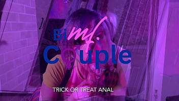 Trick or treat clown takes it in her ass