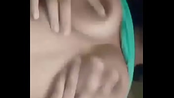 Self masturbating with tits