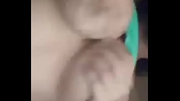Self masturbating with tits