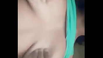 Self masturbating with tits