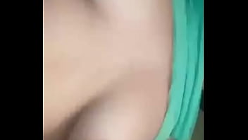 Self masturbating with tits