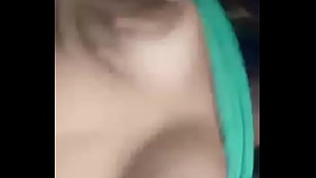 Self masturbating with tits