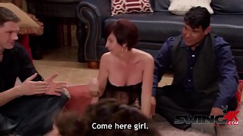 Blonde cutie satisfied on floor