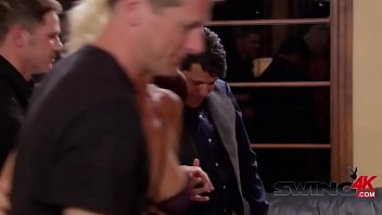 Blonde cutie satisfied on floor