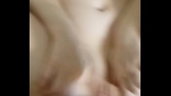 Blonde girl getting cum soaked