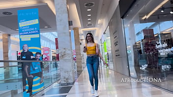 Megan Wetting Jeans In The Shopping Mall thumbnail