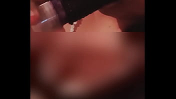 Deepthroating her toy