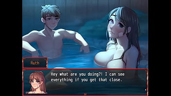 Harem in another world hentai game ep 27 best friend love confession in the hot spring