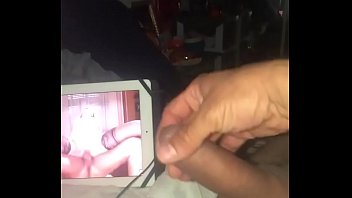 Stroking my smooth cock