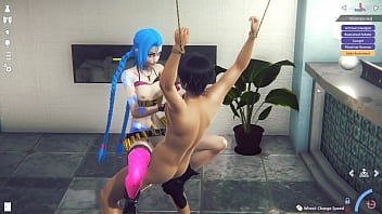 Jinx enjoyed a man and get fucked hard