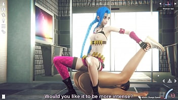 Jinx enjoyed a man and get fucked hard