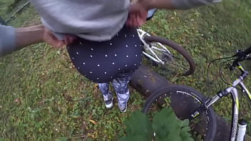Bike Ride Through The Forest Ended With Dick Sucking And Cumshot In Mouth On The Outdoor Amateur Couple Blowjob Pov thumbnail