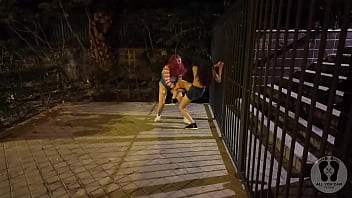 Halloween innocent latina caught for oral sex pussy playing