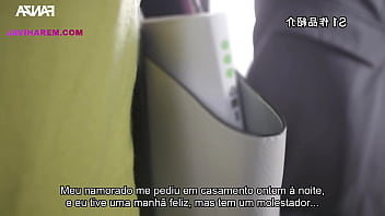 Gostosa peituda é comida no meio do trem e volta para gozar com legendas