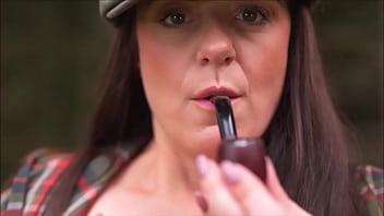 Denise klarskov smoking pipe and getting off in the woods real female orgasm in nature