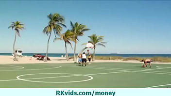 Busty amateur listens to the money talk 7