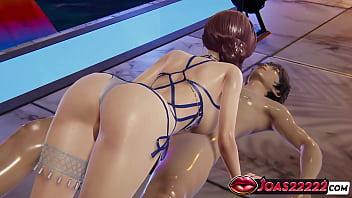 Swimming pool nakai yukino 3d hentai animation hands free blowjob service top titjob stimulation face cumshot from handjob in honey select 2