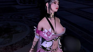 3d cute asian cosplay model cheating with big dick and got orgasm