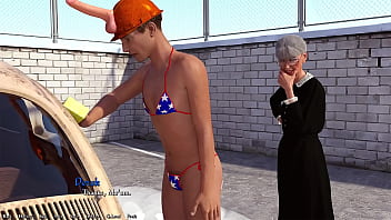 Being a dik #47 a very hot car wash