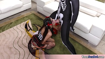 Halloween perversions with my small stepsister