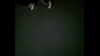 Sexy feet in black stocking gold highheels2