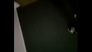 Sexy feet in black stocking gold highheels2