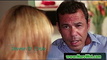 Nuru massage slippery handjob and hardcore fuck video 03