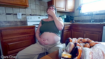 Stuffing myself full of donuts until i explode clara crisp gorges pastries until she pops eating to burst