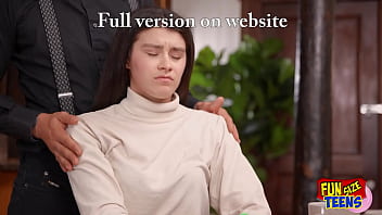 Funsize teens a petite babe is nailed hard by big cock