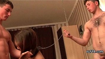 First bondage fuck with teen