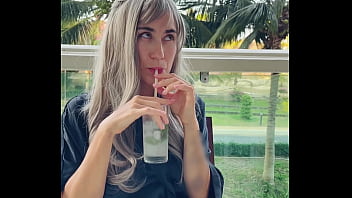 Sexy beauty girl model chopsticks and exotic fruits