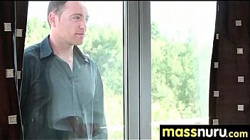 Nuru massage ends with a hot shower fuck 5