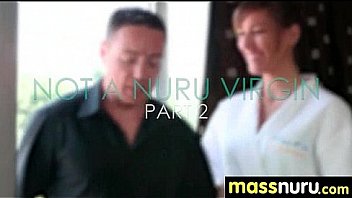 Nuru massage ends with a hot shower fuck 5