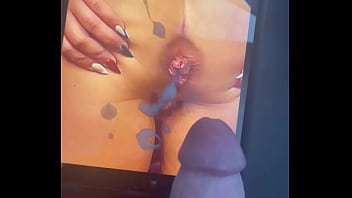 Cum on busted asshole