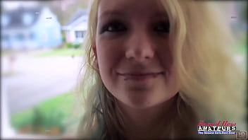 Lovely blonde cutie chelsie r masturbates to get pounded and a cum facial