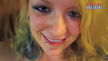 Lovely blonde cutie chelsie r masturbates to get pounded and a cum facial