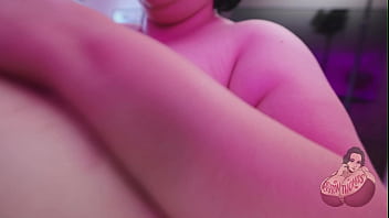 Bbw plays with fat tits and sucks huge cock