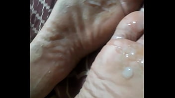 Cum soaked toes
