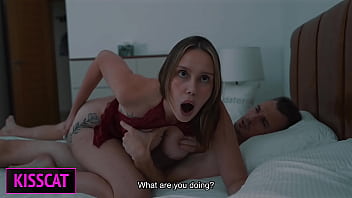 Step mom waiting husband but shares bed with step son till huge facial after unexpected cum inside Step mom waiting husband but shares bed with step son till huge facial after unexpected cum inside