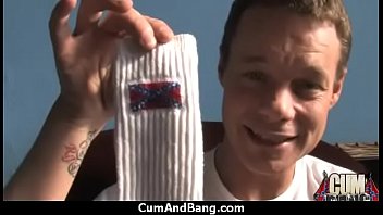 Busty ebony whore sucking fat white dicks 2