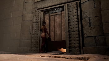 Lara decides which hole of hers the new guests will have fun with hentai game