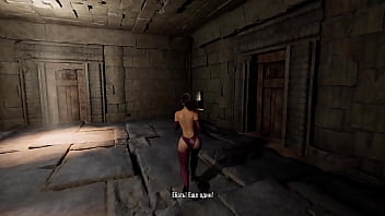 Lara decides which hole of hers the new guests will have fun with hentai game