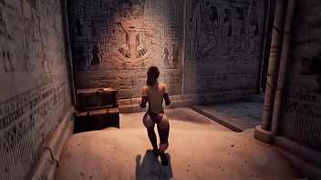 Lara decides which hole of hers the new guests will have fun with hentai game