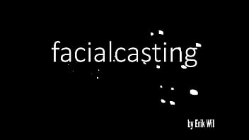 Ukrainian blonde covered in sperm in casting