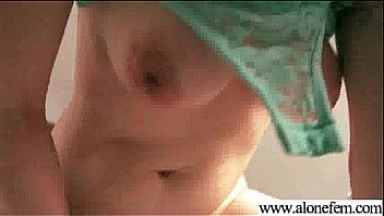 Cute lovely girl insert crazy stuff in her wet holes movie 11