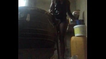 Crazybitch loves to make everyone around her happy even when preparing banku