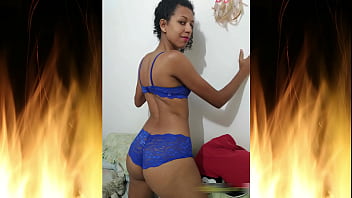 Beautiful brunette in blue lingerie trailer 05