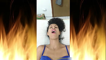 Beautiful brunette in blue lingerie trailer 05