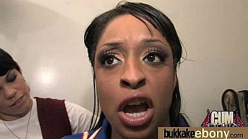 Dp group sex action with hot ebony slut 9