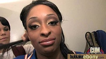 Dp group sex action with hot ebony slut 9